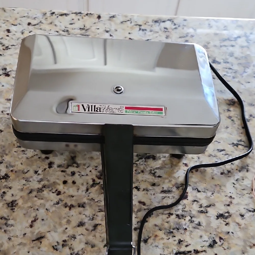 Villaware Prima Pizzelle Baker Italian Maker 5000 NS Electric Waffle Ins.Bk/Tags
